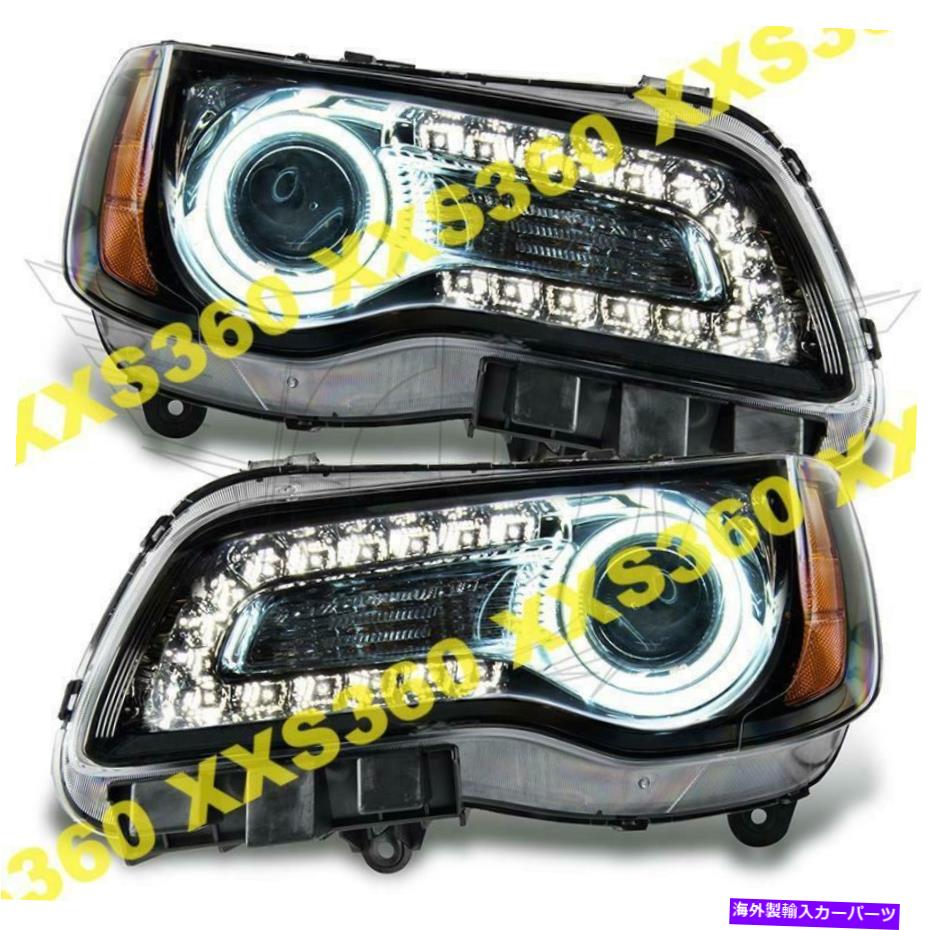 USヘッドライト Oracle Halo 2Xヘッドライト非HID Chrysler 300C 11-14ホワイトLED - ブラックハウジング ORACLE Halo 2x HEADLIGHTS NON HID Chrysler 300C 11-14 WHITE LED - BLACK HOUSING【並行輸入品】