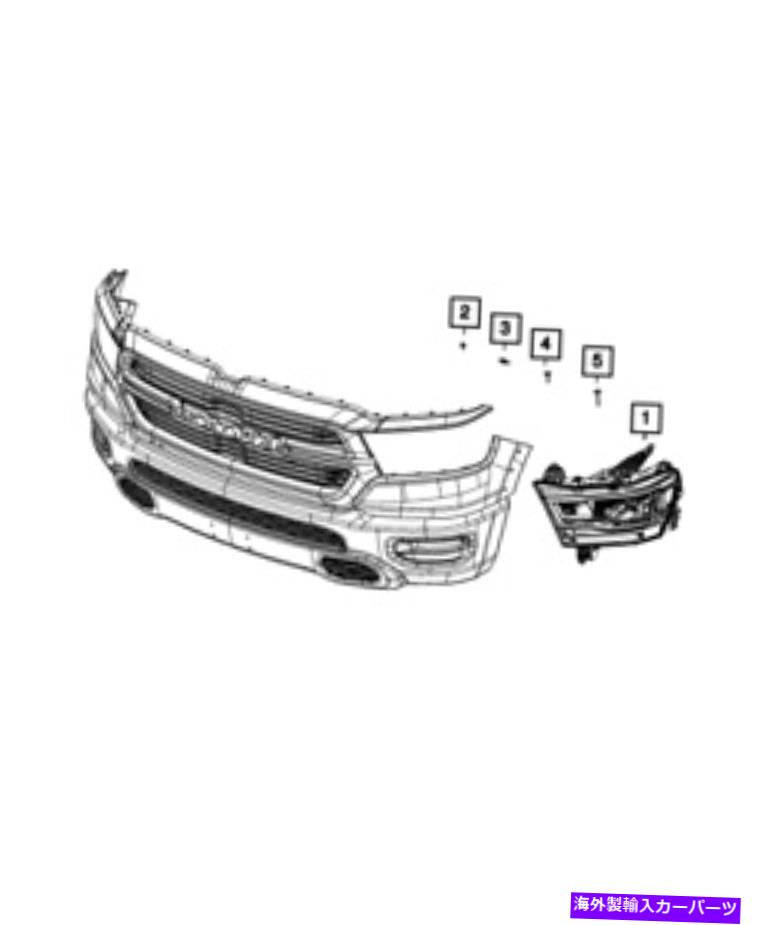 USヘッドライト 本物のMOPARヘッドランプは68316083Ahを残しました Genuine Mopar Headlamp Left 68316083AH【並行輸入品】｜Us Custom Parts Shop USDM