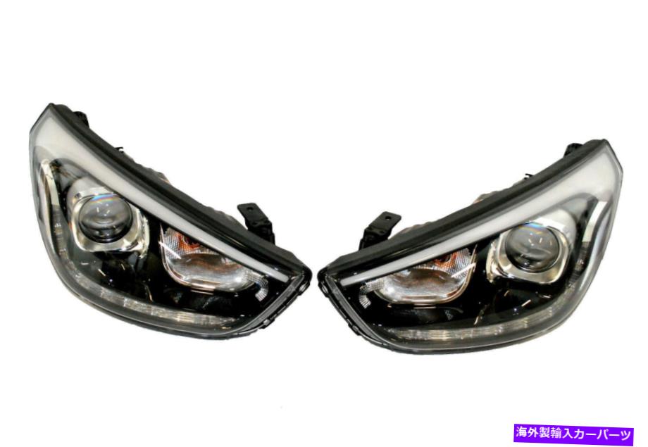 USヘッドライト 2倍の新しいオリジナルキセノンビシノンヘッドライトLED左右完全なHYUNDAI IX35 2x New Original Xenon Bixenon Headlight LED Left & Right Complete Hyundai IX35【並行輸入品】