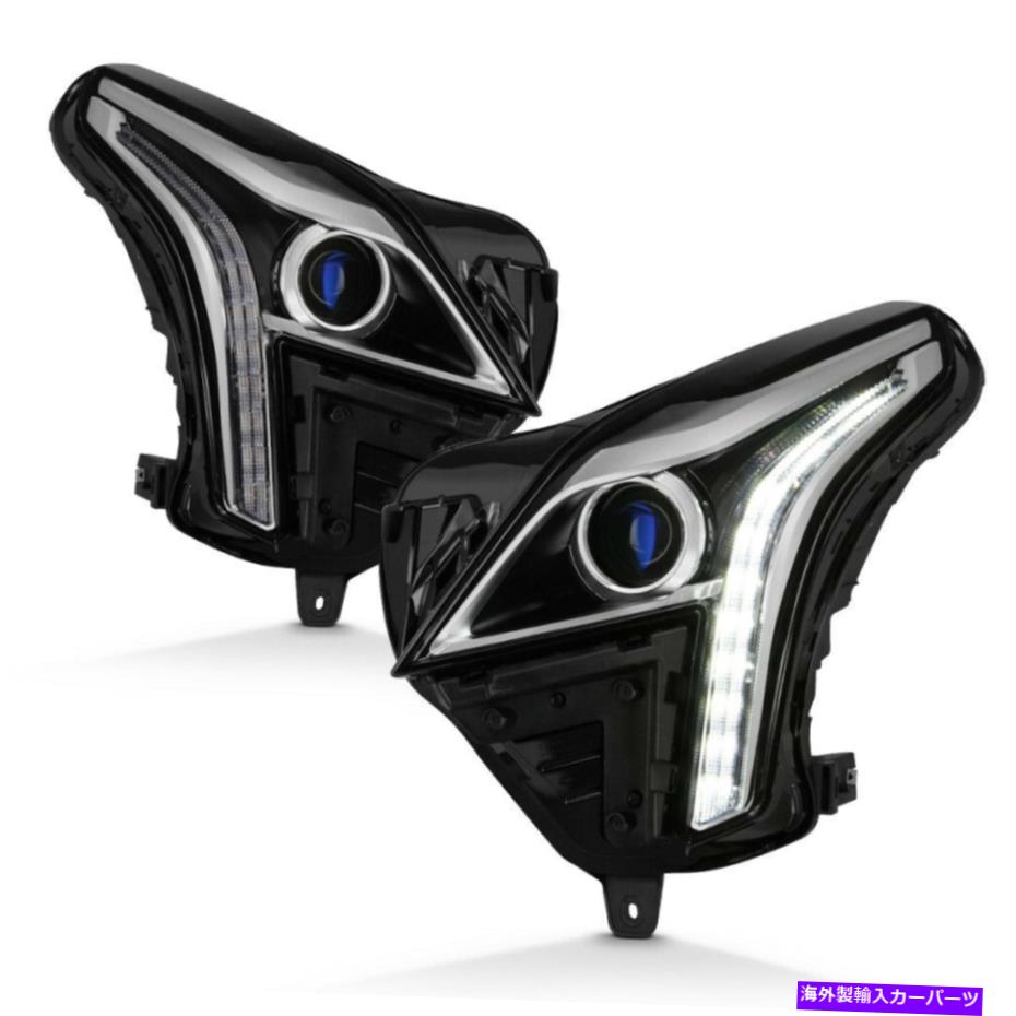 USヘッドライト 17-18キャデラックXT5ハロゲンモデルの交換ペアLED DRLプロジェクターヘッドライト 17-18 Cadillac XT5 Halogen Model Replacement Pair LED DRL Projector Headlight【並行輸入品】