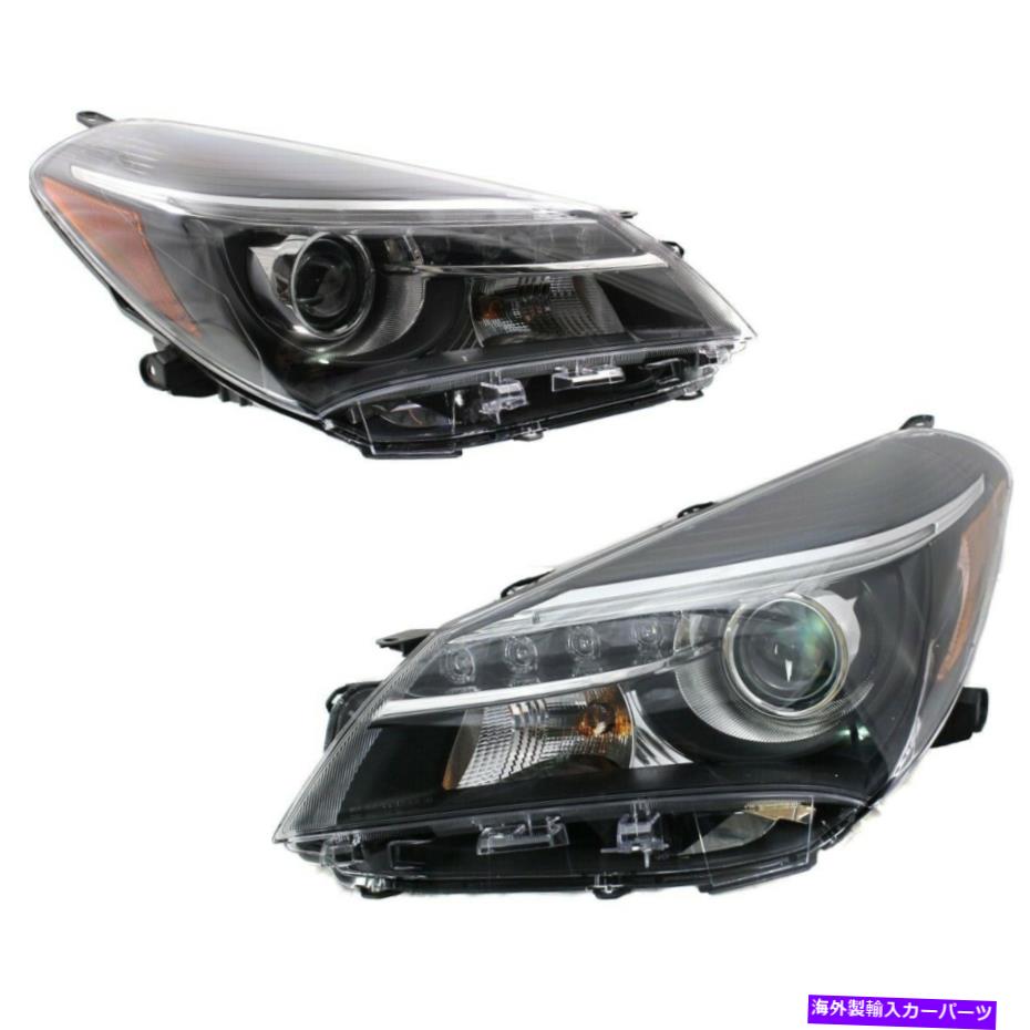 USヘッドライト ヘッドライトランプヤリス811300DA80-PFM、811700DA80-PFM用左右のLH＆RH Headlight Lamp Left-and-Right LH & RH for Yaris 811300DA80-PFM, 811700DA80-PFM【並行輸入品】