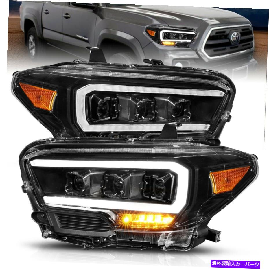 USヘッドライト Anzo USA 111500 LEDプロジェクターヘッドライトは16-17タコマに収まります Anzo USA 111500 LED Projector Headlight Fits 16-17 Tacoma【並行輸入品】