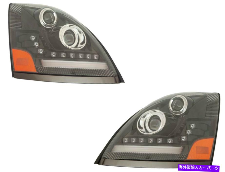 USヘッドライト Headlight 2004-2017 VN VNL VNMプロジェクターLEDブラックペアの旅客ドライバ For Headlight 2004-2017 VN VNL VNM Projector LED Black Pair Passenger Driver【並行輸入品】｜Us Custom Parts Shop USDM
