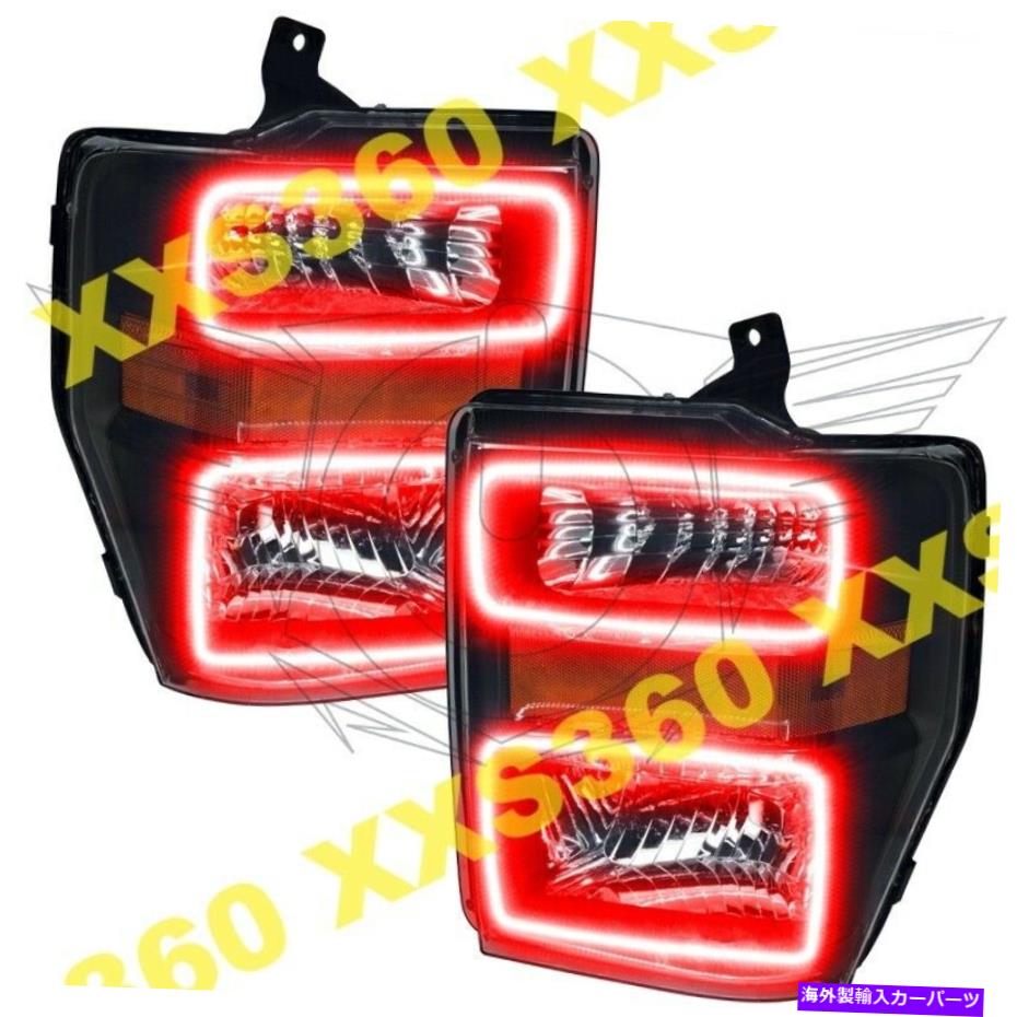 USヘッドライト Oracle Halo Headlights Black for ford f250 / f350スーパーデューティ08-10赤いLED ORACLE Halo HEADLIGHTS BLACK for Ford F250/F350 Super Duty 08-10 RED LED【並行輸入品】