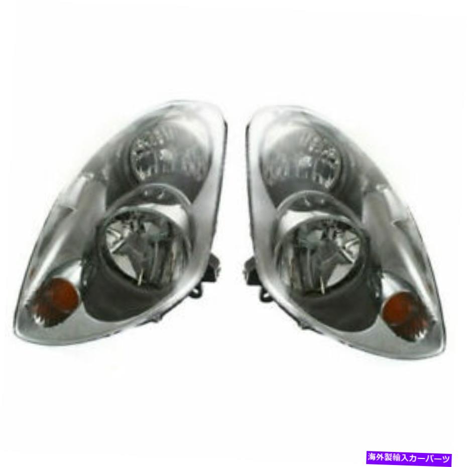 USヘッドライト Infiniti G35 Sedan 2003 2004 Headlight W / Xenon右＆左ペアセット FITS FOR INFINITI G35 SEDAN 2003 2004 HEADLIGHT W/XENON RIGHT & LEFT PAIR SET【並行輸入品】