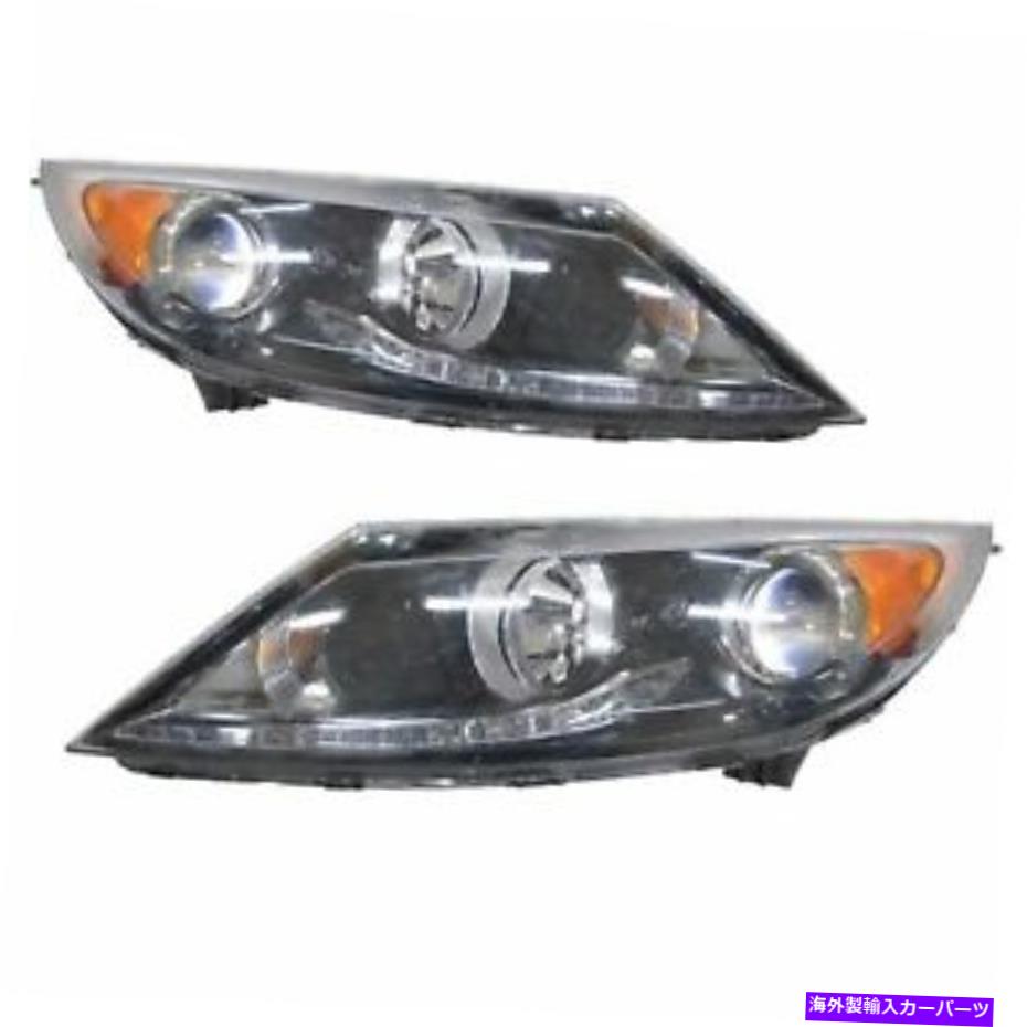 USヘッドライト ヘッドライトはLEDのアクセントカーパで設定された右ペア2013-2016 Kia Sportage Headlights Set With LED Accent CAPA Left Right Pair Fits 2013-2016 KIA Sportage【並行輸入品】