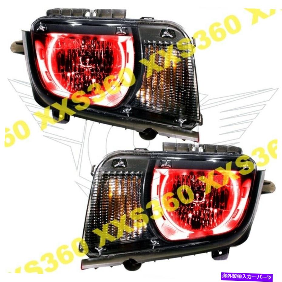 USヘッドライト Oracle Halo 2Xヘッドライトシボレーカマロ10-13（RS以外のみ）赤いLED ORACLE Halo 2x HEADLIGHTS Chevrolet Camaro 10-13 (non RS only!) RED LED【並行輸入品】