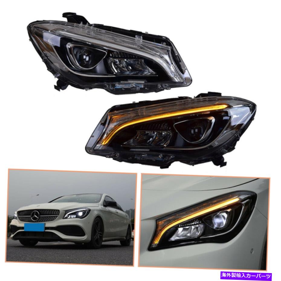 USヘッドライト Benz CLAヘッドランプ2014-2019すべてのLEDプロジェクターLED DRLはOEMハロゲンを置き換えます For Benz CLA Headlamps 2014-2019 ALL LED Projector LED DRL Replace OEM Halogen【並行輸入品】|Us Custom Parts Shop USDM