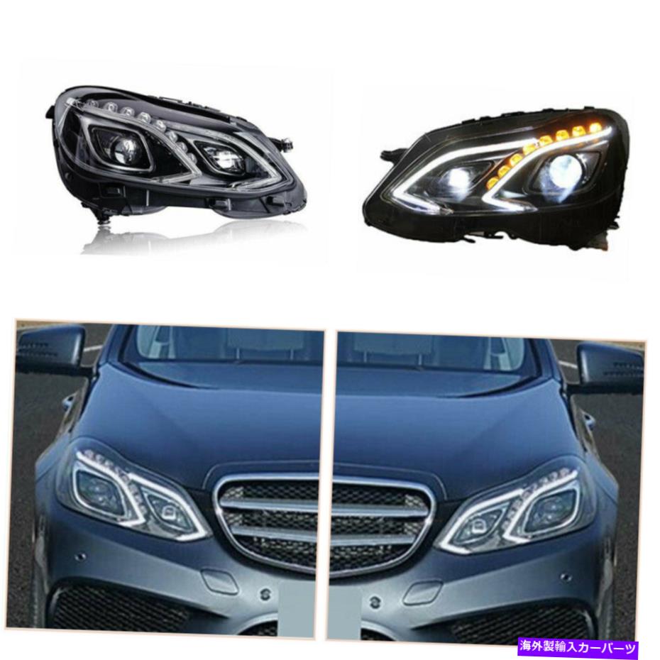 USヘッドライト LEDヘッドライトEクラスW212 14-16 LED DRLのLED DRL工場のハロゲン LED Headlights Assembly For E-Class W212 14-16 LED DRL Replace Factory Halogen【並行輸入品】|Us Custom Parts Shop USDM
