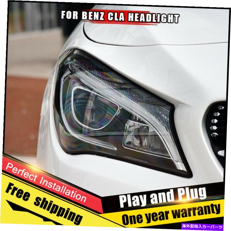 USヘッドライト 2個のLEDヘッドライトベンツCLA 2014-2019のためのアセンブリを集めて工場HIDキセノン 2 Pcs LED Headlights Assembly For Benz CLA 2014-2019 Replace Factory HID Xenon【並行輸入品】|Us Custom Parts Shop USDM