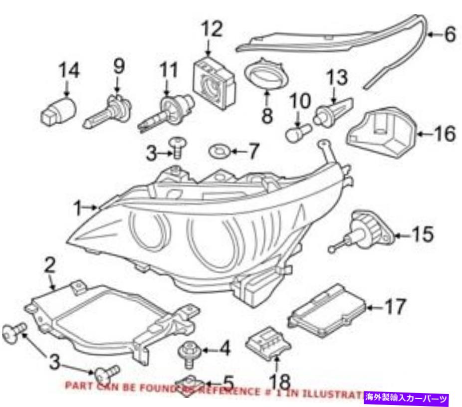 USヘッドライト BMWのための本物のOEMヘッドライト63127045695 Genuine OEM Headlight for BMW 63127045695【並行輸入品】｜Us Custom Parts Shop USDM
