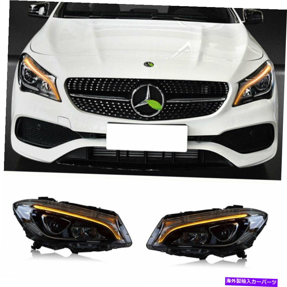 USヘッドライト ベンツCLA LEDヘッドライトプロジェクターLED DRL 2014-2019 OEMハロゲンを交換する For Benz CLA LED Headlights Projector LED DRL 2014-2019 Replace OEM Halogen【並行輸入品】｜Us Custom Parts Shop USDM