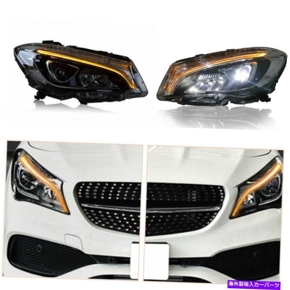 USヘッドライト LEDヘッドライトBenz CLA 2014-2019 LED DRLのLED DRL工場のハロゲン LED Headlights Assembly For Benz CLA 2014-2019 LED DRL Replace Factory Halogen【並行輸入品】|Us Custom Parts Shop USDM