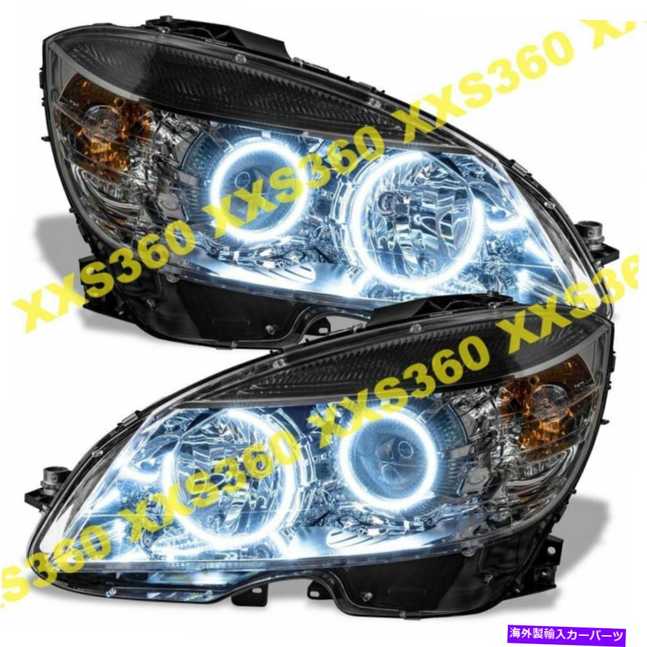 USヘッドライト Oracle Halo 2xヘッドライトブラックメルセデスベンツCクラス08-11ホワイトLED Angel Eyes ORACLE Halo 2x HEADLIGHTS BLACK Mercedes Benz C-Class 08-11 WHITE LED Angel Eyes【並行輸入品】｜Us Custom Parts Shop USDM