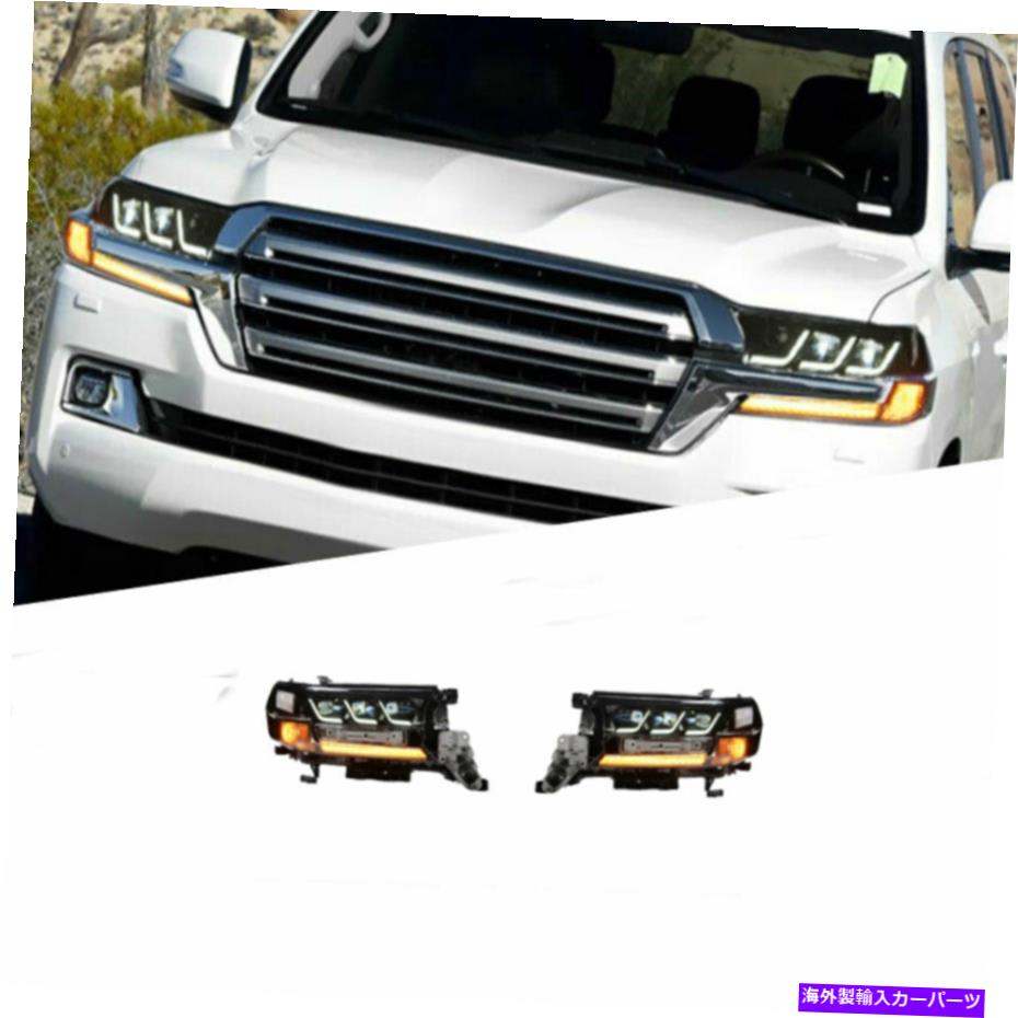 USヘッドライト LANDCRUISER 1619 LEDデイタイムランニングライトダイナミックシグナルキセノンLO / HIビーム For landcruiser 1619 LED Daytime Running lights Dynamic Signal Xenon Lo/Hi Beam【並行輸入品】