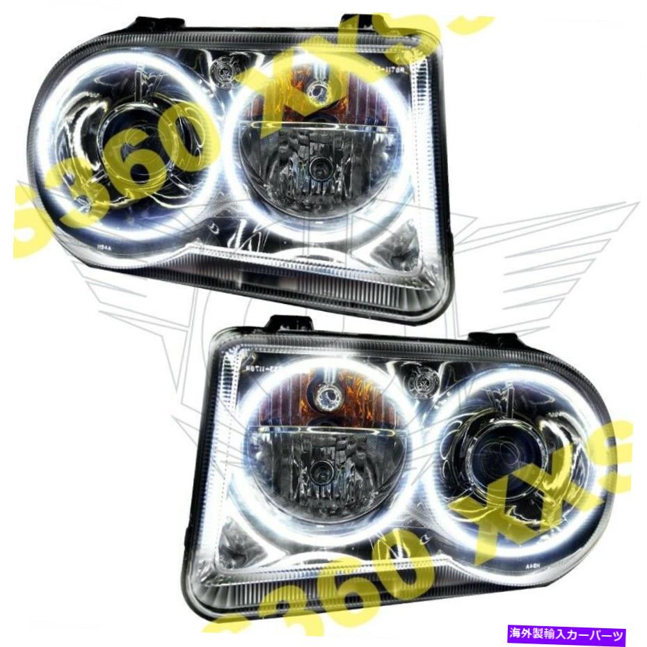USヘッドライト Chrysler 300 C 300 C V8 05-10ホワイトLEDのためのOracle Halo 2xヘッドライトHIDスタイル ORACLE Halo 2x HEADLIGHTS HID Style for Chrysler 300 300C V8 05-10 WHITE LED【並行輸入品】