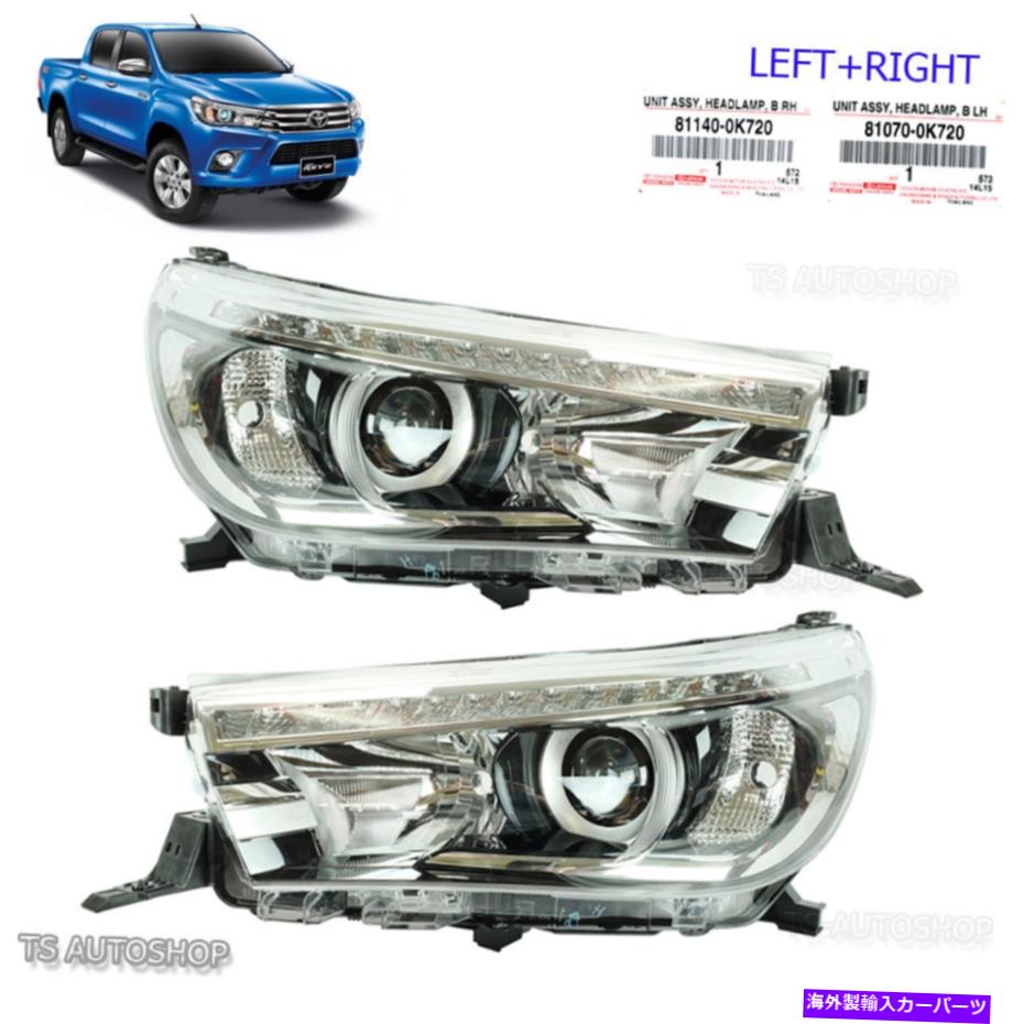 USヘッドライト TOYOTA HILUX REVO SR5 M70 M80 15 2016セットLEDヘッドランプライトプロジェクター Fits Toyota Hilux Revo Sr5 M70 M80 15 2016 Set Led Head Lamp Light Projector【並行輸入品】｜Us Custom Parts Shop USDM 188,558円