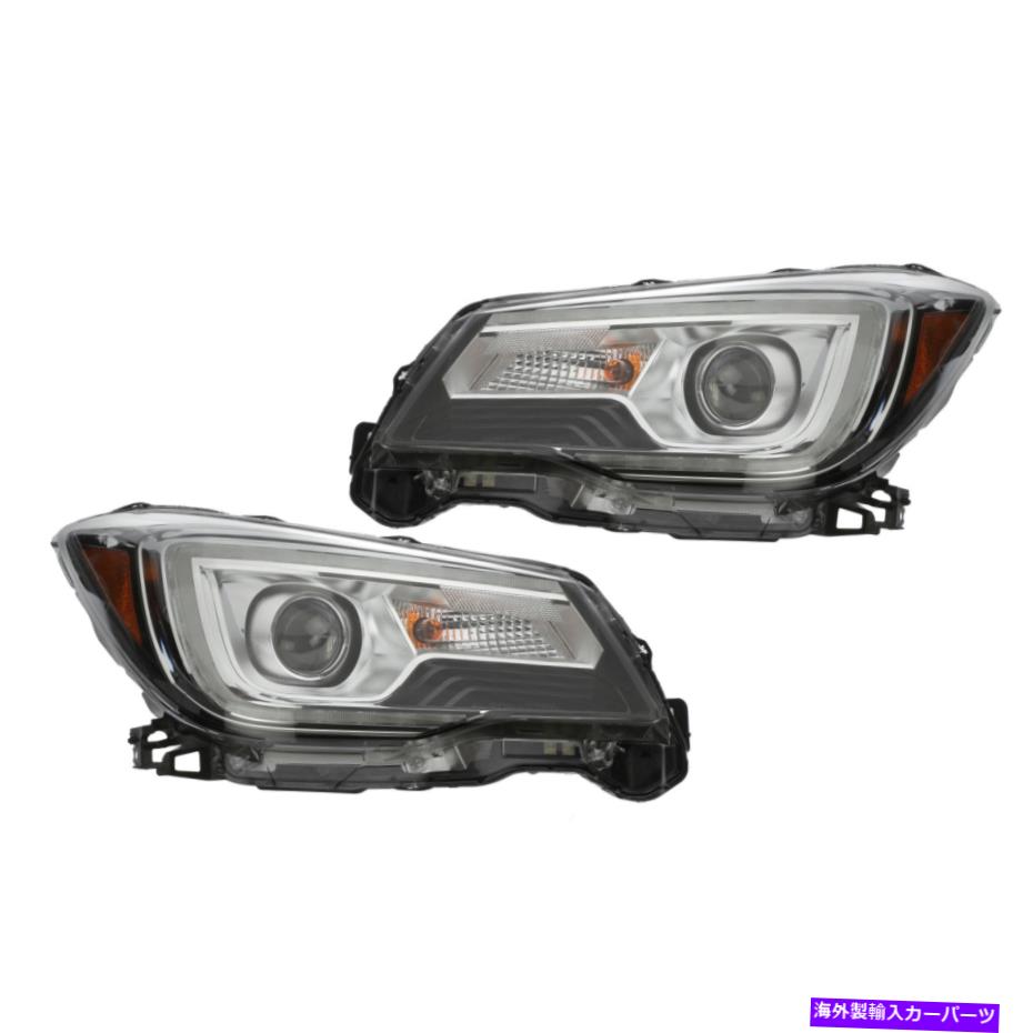 USヘッドライト OEM 2017-2018顔の右側と左ヘッドライトランプセット84002SG262 84002SG272 OEM 2017-2018 Forester Right and Left Head Light Lamp Set 84002SG262 84002SG272【並行輸入品】