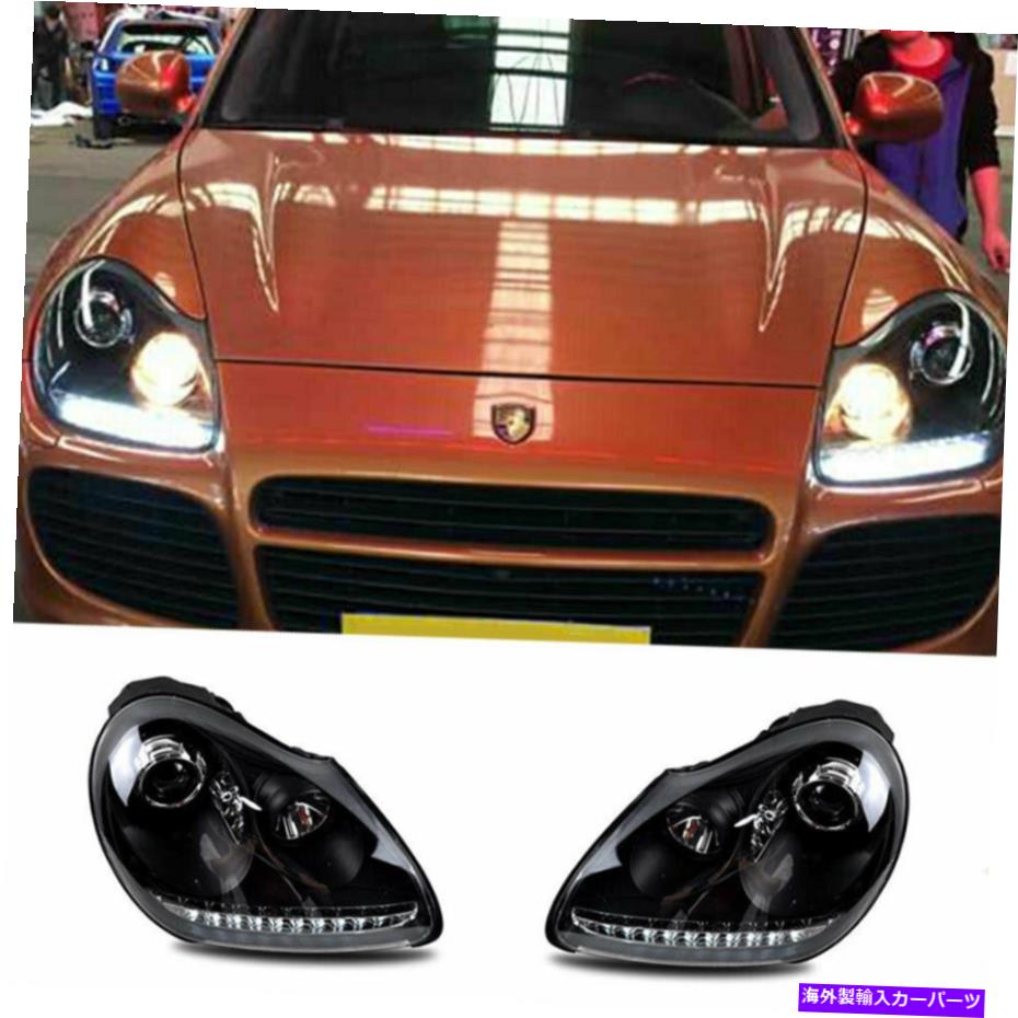 USヘッドライト Porsche Cayenne LEDヘッドライトプロジェクターLED DRLのOEM Halogen 03-06 For Porsche Cayenne LED Headlights Projector LED DRL Replace OEM Halogen 03-06【並行輸入品】