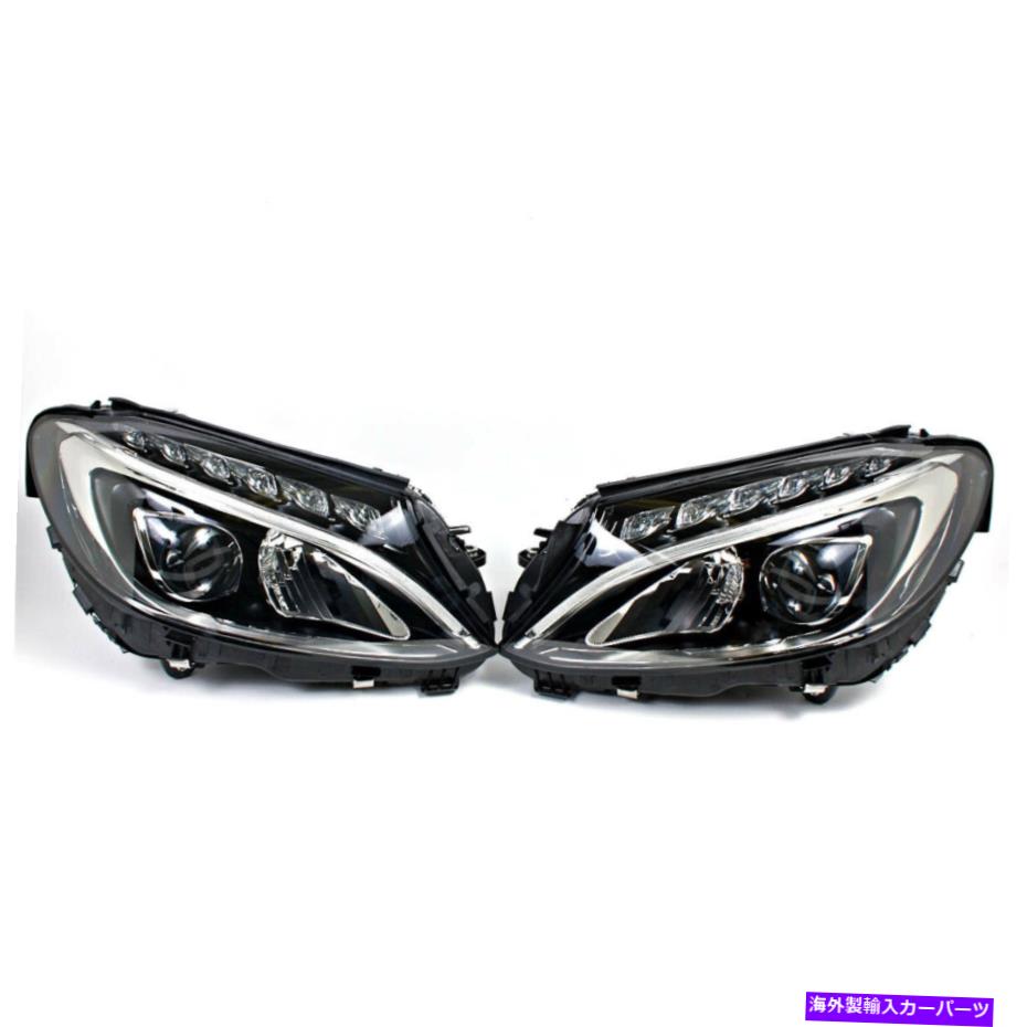 USヘッドライト ベンツCクラスW205ヘッドライト二重レンズビームプロジェクターHID LED DRL 2015-2018 For Benz C-Class W205 Headlight Double Lens Beam Projector HID LED DRL 2015-2018【並行輸入品】