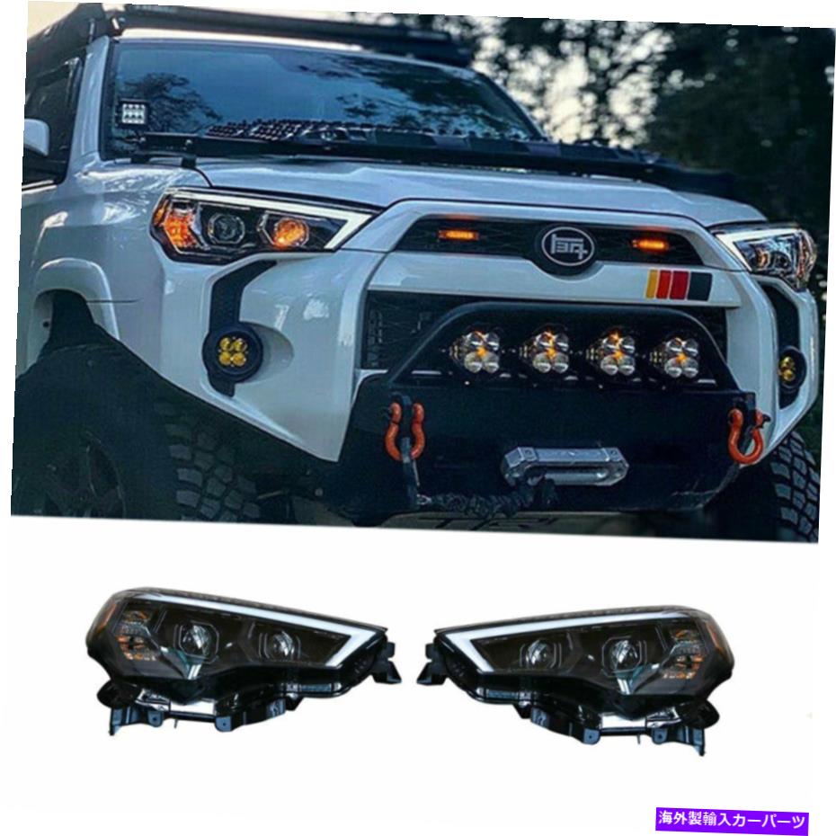 USヘッドライト トヨタ4RUNNER LEDヘッドライトProjector DRLのOEM Headlights2016-2020 For Toyota 4Runner LED Headlights Projector DRL Replace OEM Headlights2016-2020【並行輸入品】