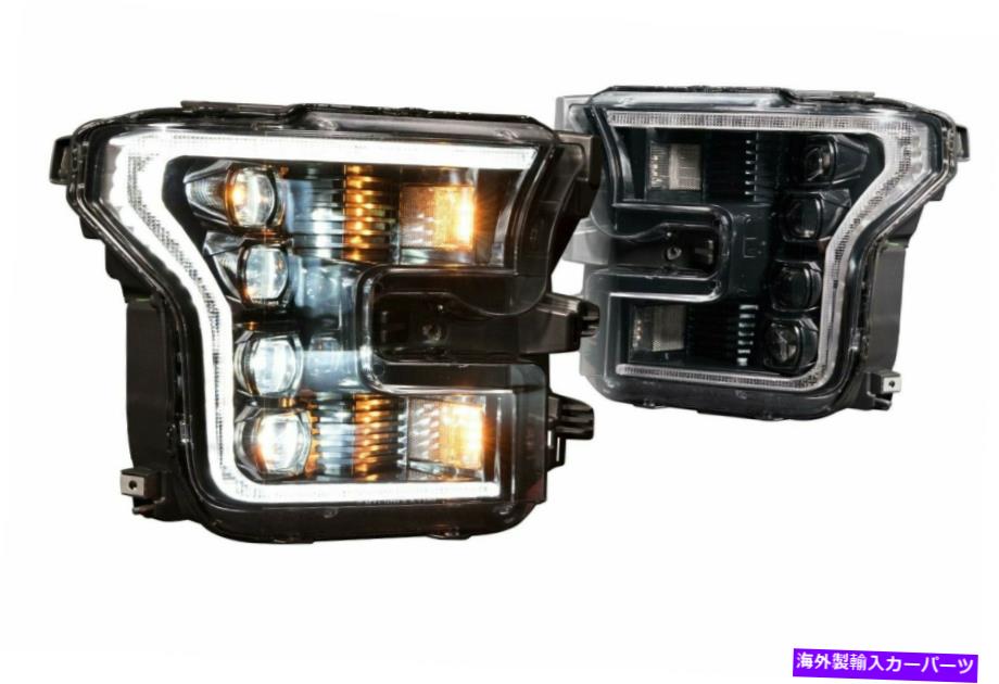 USヘッドライト 森本XB LEDヘッドライトFORD F150 15-17保証ヘッドライトブラック MORIMOTO XB LED Headlight Ford F150 15-17 5 Year Warranty Head Light Black【並行輸入品】