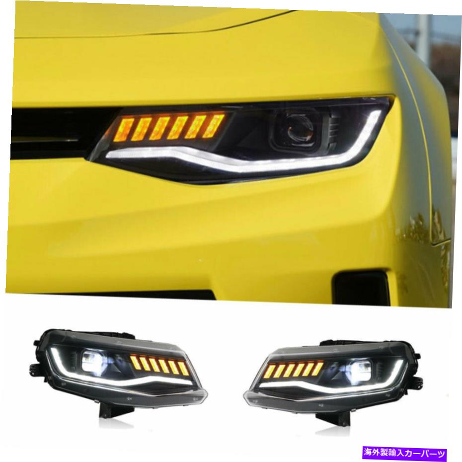 USヘッドライト Chevrolet Camaro 14-15 LEDヘッドライトProjector LED DRLがOEM Halogenを置き換えた For Chevrolet Camaro 14-15 LED Headlights Projector LED DRL Replace OEM Halogen【並行輸入品】|Us Custom Parts Shop USDM