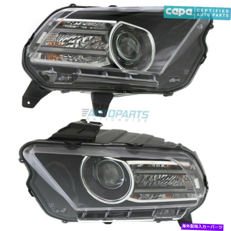 USヘッドライト 新しいLH＆RH HIDヘッドライトフィット2013-14フォードマスタングFO2518113C CAPA NEW LH & RH HID HEAD LIGHT FITS 2013-14 FORD MUSTANG FO2518113C FO2519113C CAPA【並行輸入品】｜Us Custom Parts Shop USDM 228,220円