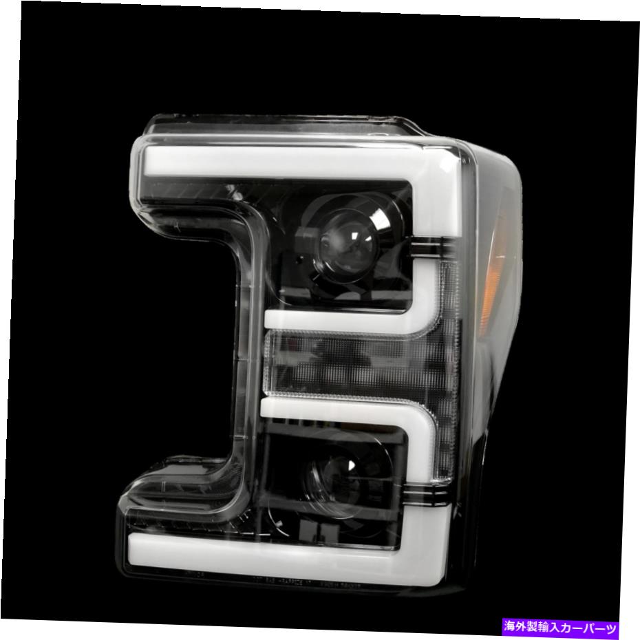 USヘッドライト フォードスーパーデューティ17-19プロジェクターヘッドライトOLED DRL、LEDターン信号喫煙 Ford Super Duty 17-19 Projector Headlights OLED DRL, LED Turn Signals Smoked【並行輸入品】｜Us Custom Parts Shop USDM