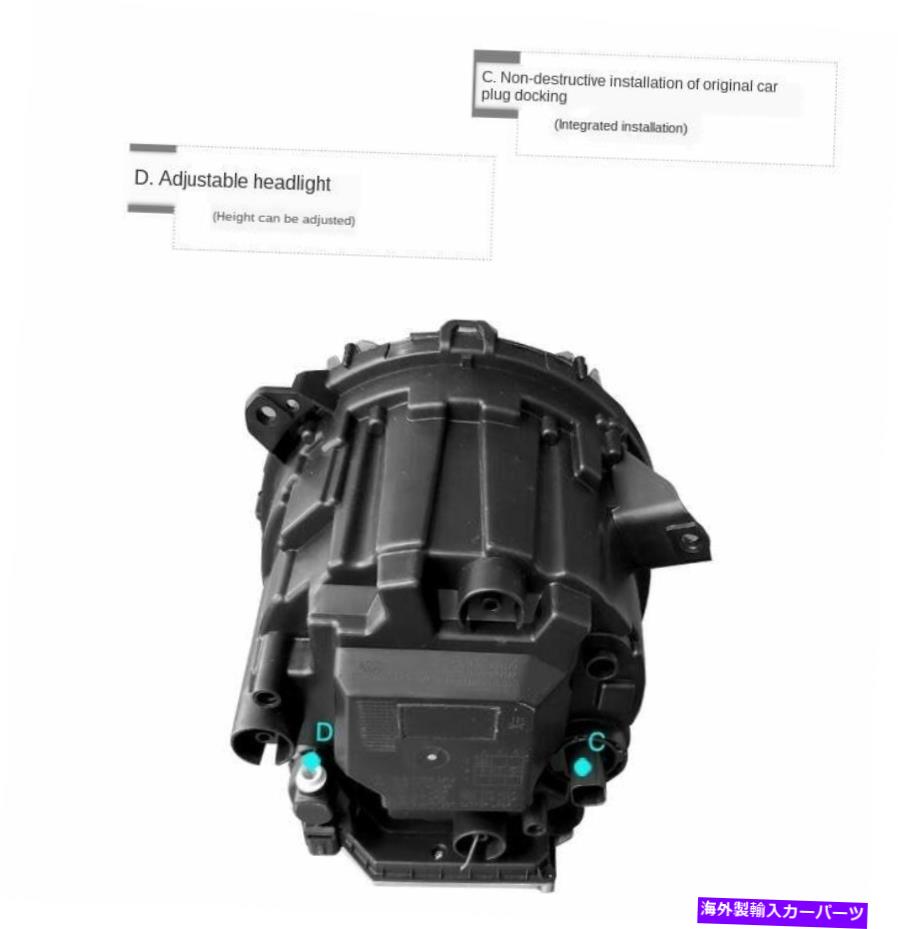 USヘッドライト Wrangler JL 2018-2020 2×すべてのLEDヘッドライトHaloプロジェクターDRL 9 \