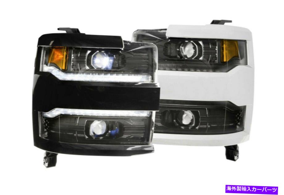 USヘッドライト Chevrolet Silverado HD 2015-2019 XB LEDヘッドライト直接船塗装可能なトリム CHEVROLET SILVERADO HD 2015-2019 XB LED HEADLIGHTS DIRECT SHIP PAINTABLE TRIM【並行輸入品】｜Us Custom Parts Shop USDM