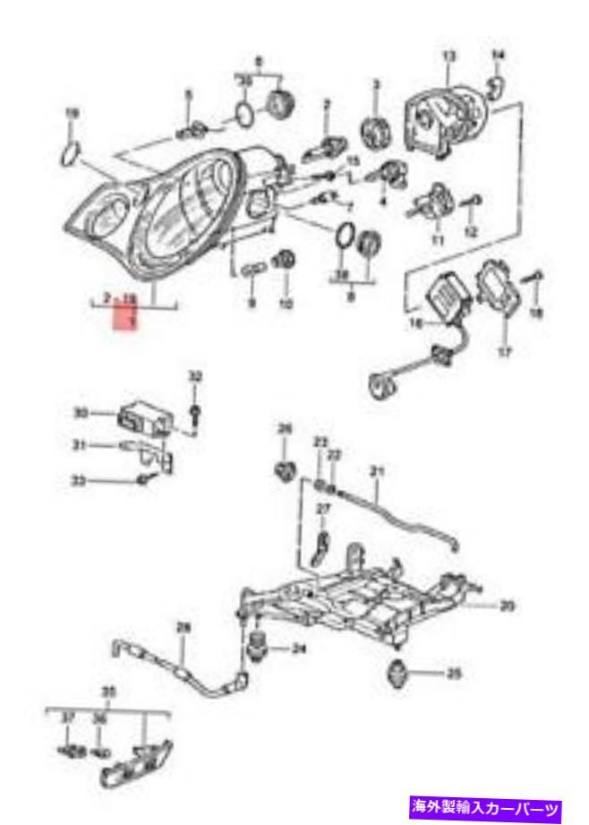 USヘッドライト 純正ポルシェ911 GT2ターボ996ヘッドライト99663106510 Genuine PORSCHE 911 Gt2 Turbo 996 Headlights Left 99663106510【並行輸入品】