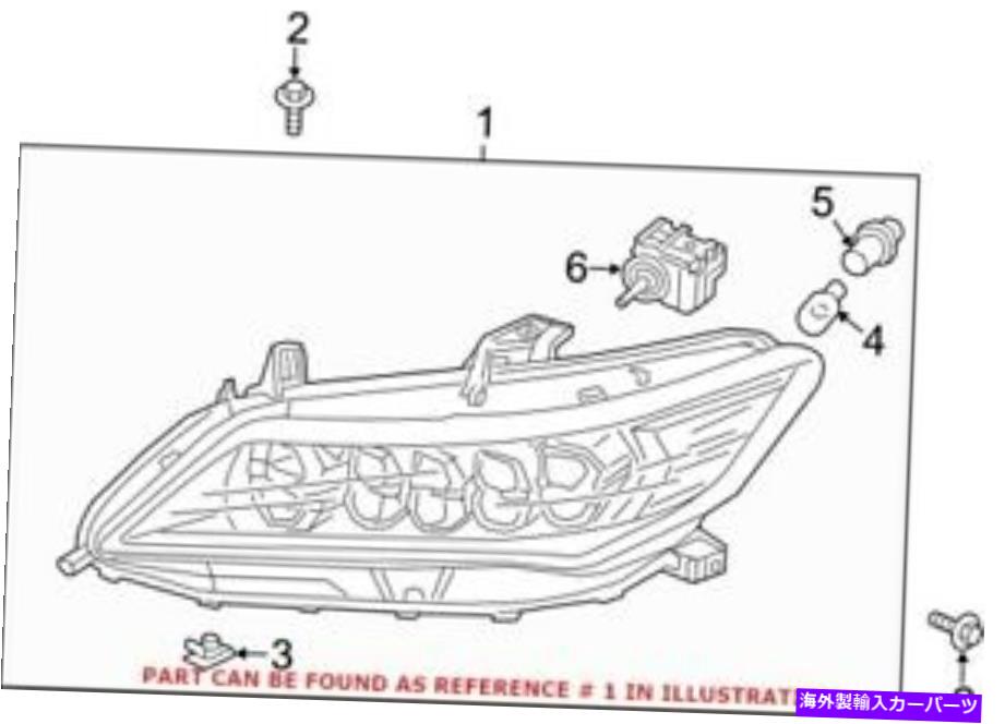 USヘッドライト 本物のOEM左ヘッドライトアセンブリ33150-TY2-A03 Genuine OEM Left Headlight Assembly for Acura 33150-TY2-A03【並行輸入品】