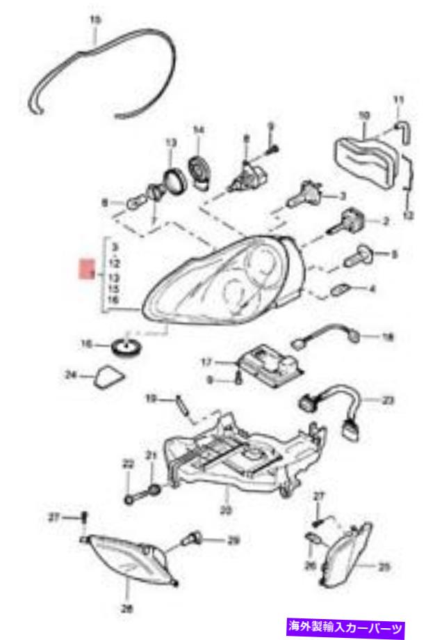 USヘッドライト 本物のポルシェカイエン9paヘッドライト左25563115731 Genuine PORSCHE Cayenne 9PA Headlights Left 95563115731【並行輸入品】|Us Custom Parts Shop USDM
