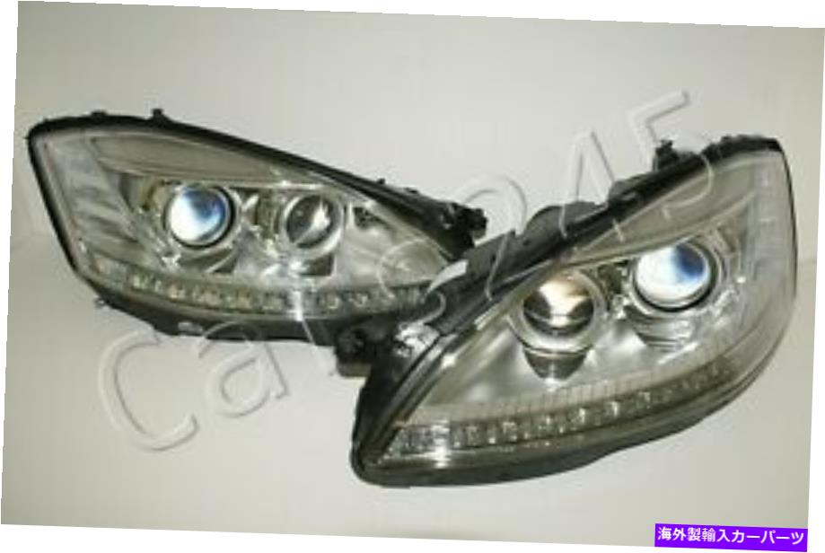 USヘッドライト 2009-12メルセデスSクラスW221 Bi-Xenon LED DRLヘッドライトがECUコントロールユニット 2009-12 MERCEDES S Class W221 Bi-Xenon LED DRL HeadLights With ECU Control Units【並行輸入品】