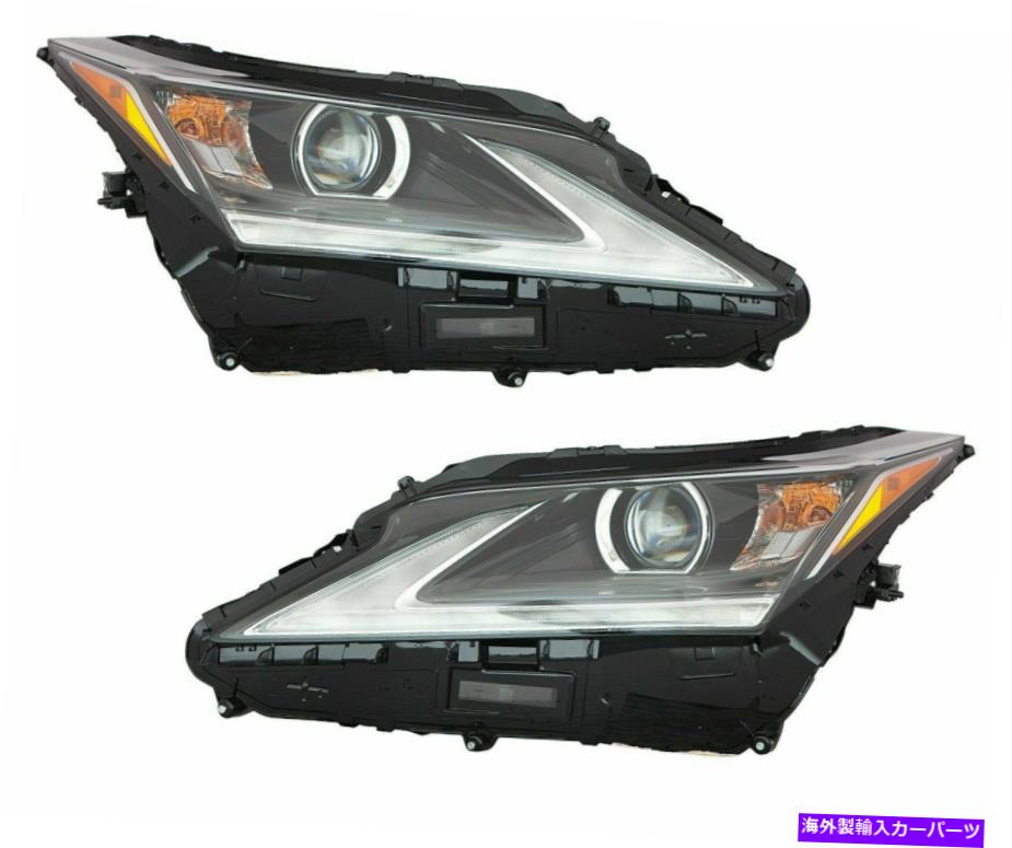 USヘッドライト レクサスRX350 2016-2019 w / o適応ヘッドライトヘッドランプライトペア FITS LEXUS RX350 2016-2019 W/O ADAPTIVE HEADLIGHTS HEAD LAMPS LIGHTS PAIR【並行輸入品】