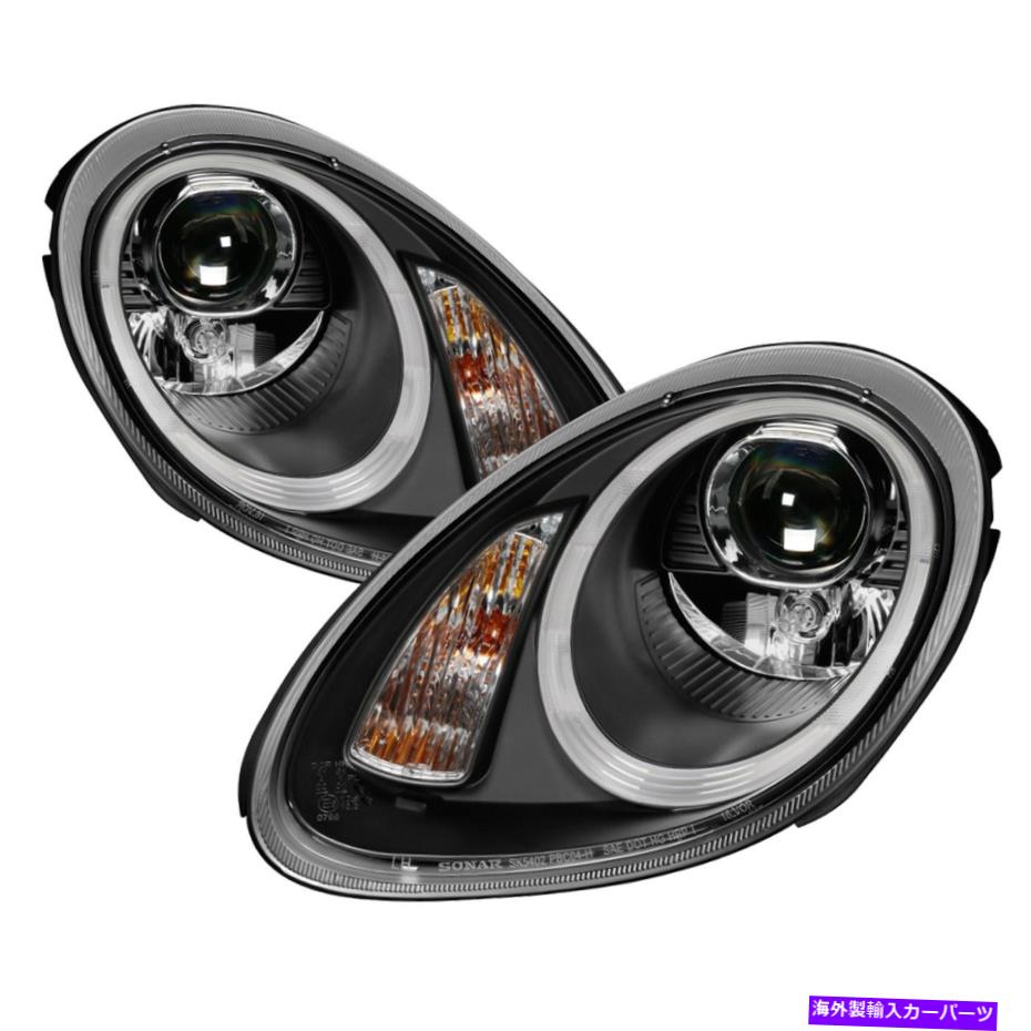 USヘッドライト Spyder Auto 5083197 DRLプロジェクターのヘッドライトは06-08ケイマンに合っています Spyder Auto 5083197 DRL Projector Headlights Fits 06-08 Cayman【並行輸入品】