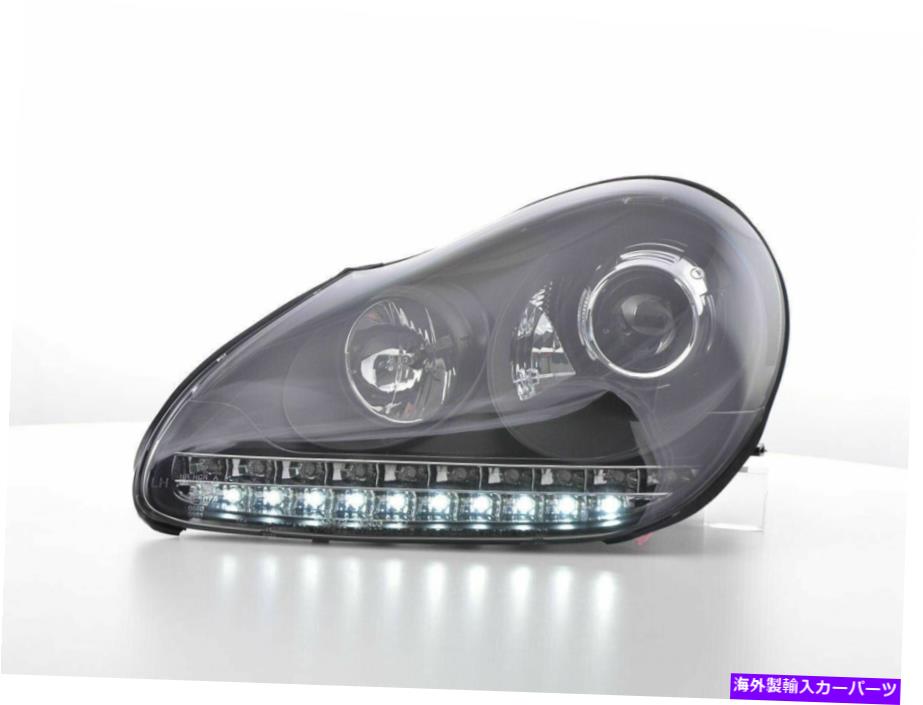 USヘッドライト Porsche Cayenne 9PAモデル素敵な贈り物のための黒いプロジェクターキセノンDRLのヘッドライト BLACK PROJECTOR XENON DRL HEADLIGHTS FOR PORSCHE CAYENNE 9PA MODEL NICE GIFT【並行輸入品】