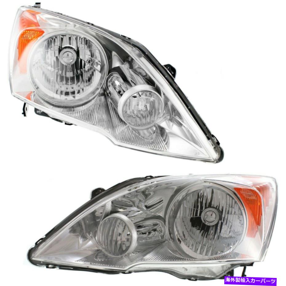 USヘッドライト HEADLIGHTS HEADLAMPS左右ペア2のセット07-11ホンダCR-V CRV Headlights Headlamps Left & Right Pair Set of 2 for 07-11 Honda CR-V CRV【並行輸入品】