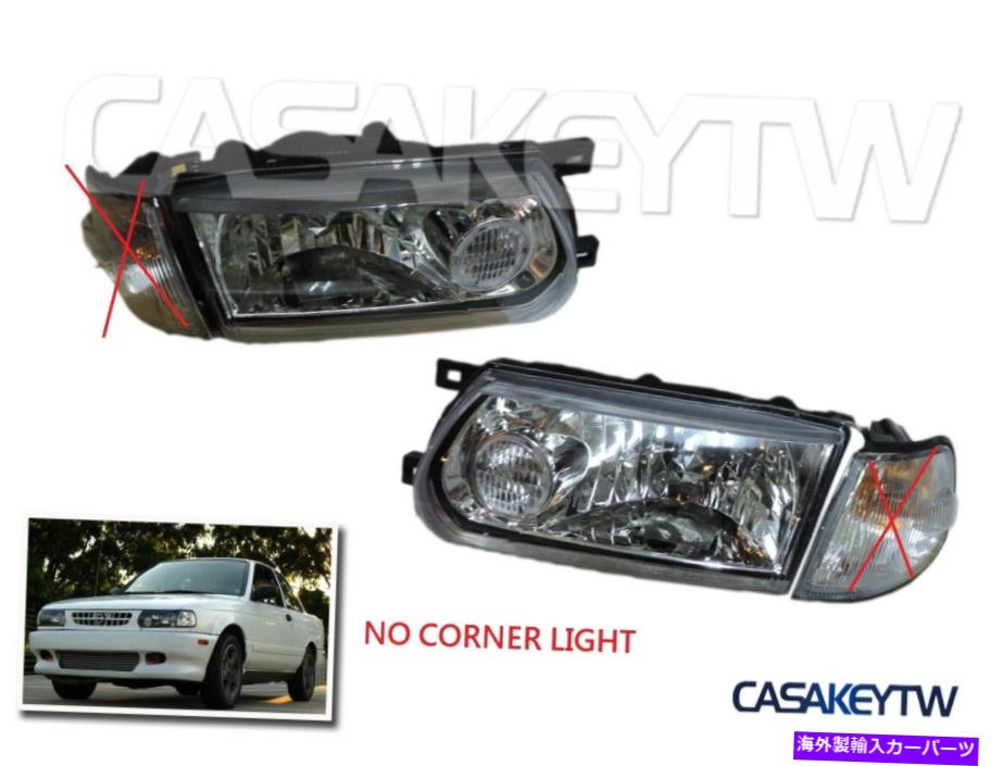 USヘッドライト NEW 1991 92 93 1994日産B13 Sentraのためのクリアヘッドライトランプのみ New 1991 92 93 1994 Only Clear Headlights Lamp For Nissan B13 Sentra【並行輸入品】