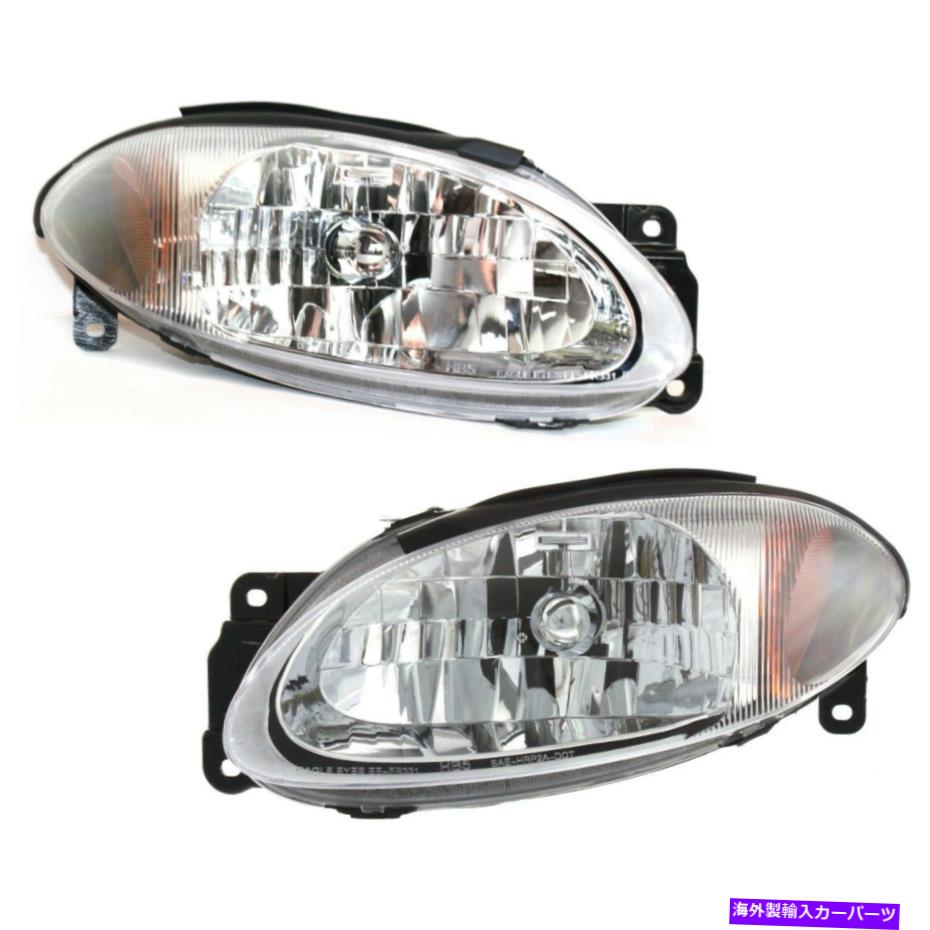 USヘッドライト Headlight 98-2003フォードエスコートクーペが左右にセット電球2pc Headlight Set For 98-2003 Ford Escort Coupe Left and Right With Bulb 2Pc【並行輸入品】