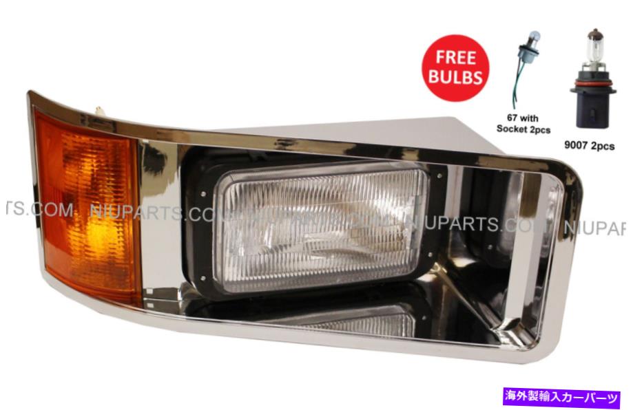 USヘッドライト MACK CH613 SBA Inset Bezel Chromeヘッドライト - 助手席側 Mack CH613 SBA Inset Bezel Chrome Headlight - Passenger Side【並行輸入品】 45,080円