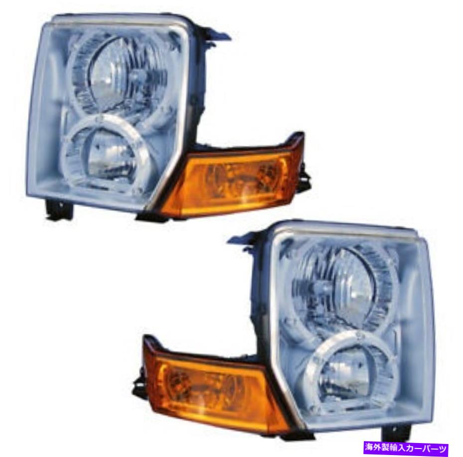 USヘッドライト ヘッドライトフロントランプペア06-10ジープコマンダー左右のセット Headlights Front Lamps Pair Set for 06-10 Jeep Commander Left & Right【並行輸入品】