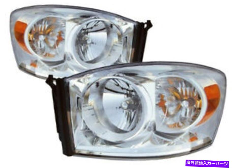 USヘッドライト 2007年2008年のドッジRAM R1500 /メガキャブR2500 | R3500ヘッドライトランプペアセット For 2007 2008 Dodge Ram R1500 / Mega Cab | R2500 | R3500 Headlight Lamp Pair Set【並行輸入品】 45,080円