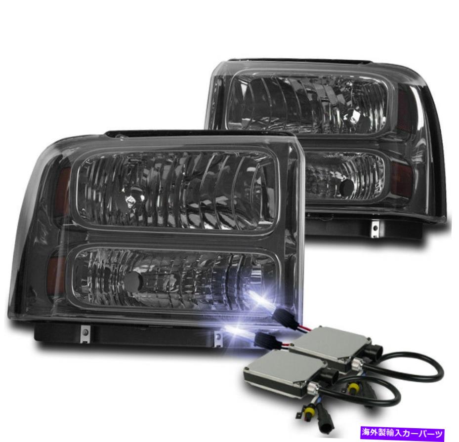 USヘッドライト 05 06 07フォードF250 F350 F450 F550スーパーデューティヘッドライトランプ煙W / 10K HIDキット 05 06 07 FORD F250 F350 F450 F550 SUPER DUTY HEADLIGHT LAMP SMOKE W/10K HID KIT【並行輸入品】 45,080円