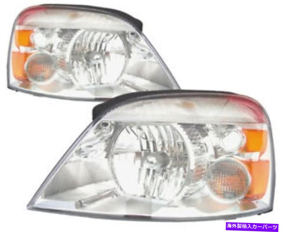 USヘッドライト 2004年2005年2006フォードFreestar / Mercury Montereyヘッドライトヘッドランプペアセット For 2004 2005 2006 Ford Freestar / Mercury Monterey Headlight Headlamp Pair Set【並行輸入品】