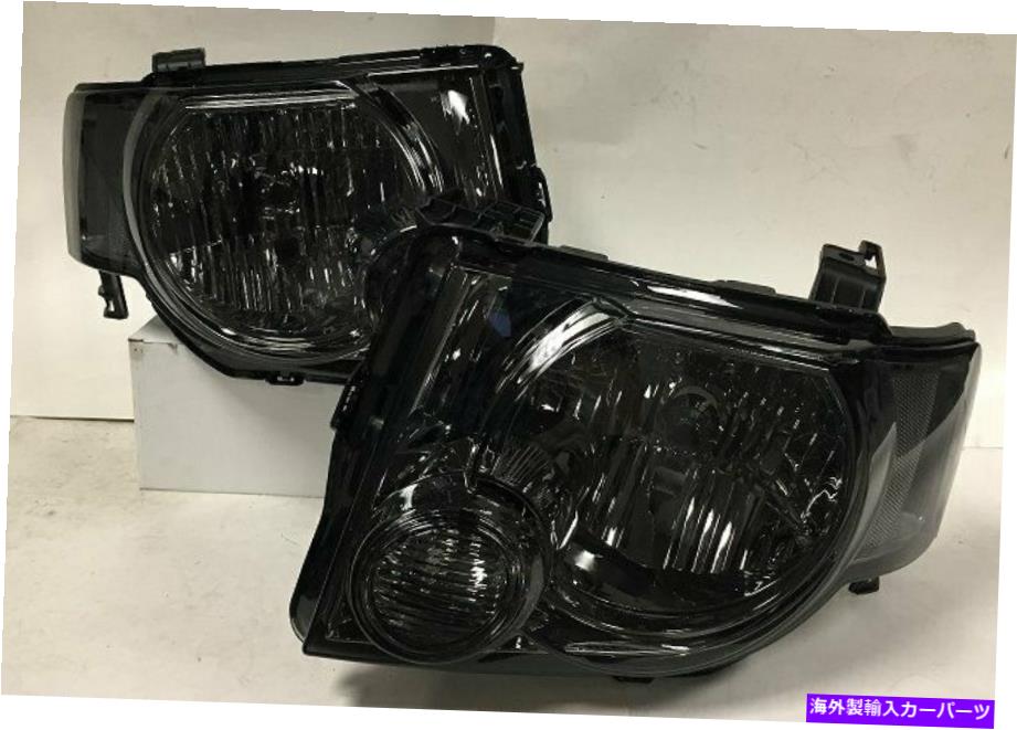 USヘッドライト クロームハウジングクリアレンズ煙リフレクターヘッドライト08 09 10 11 12脱出 Chrome Housing Clear Lens Smoke Reflector Headlights For 08 09 10 11 12 Escape【並行輸入品】