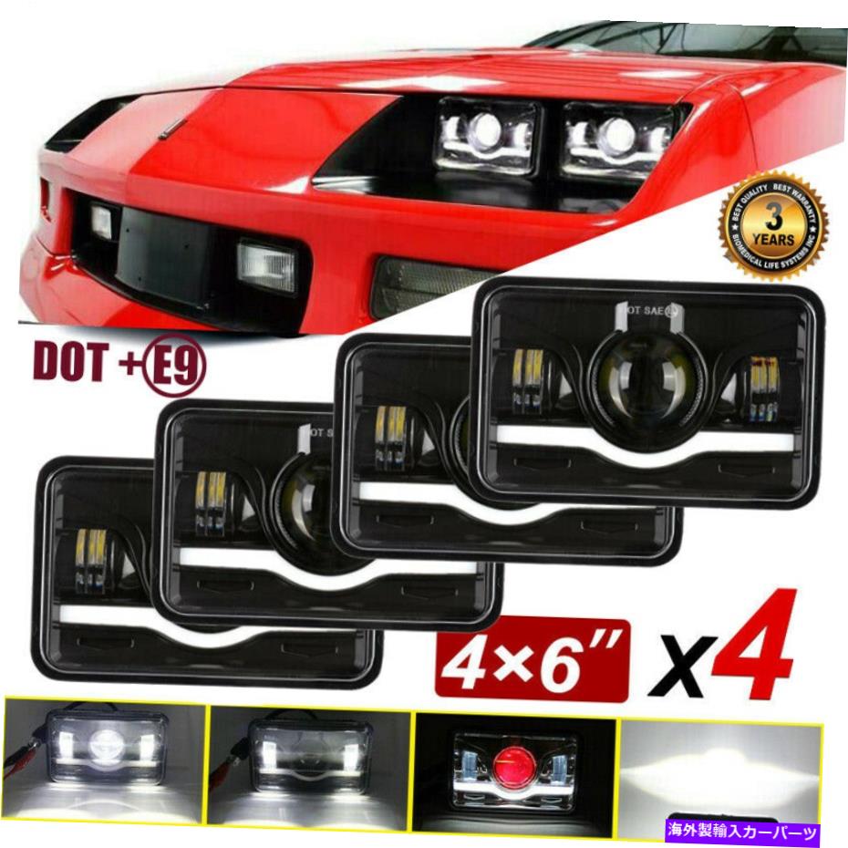 USヘッドライト Chevrolet Camaro 82-92のための4ピース4x6 \