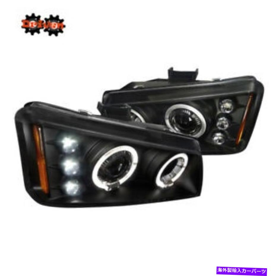 USヘッドライト Chevy Silverado 1500/2500 HD DURA MAX HALO LED DRLプロジェクターヘッドライトブラック CHEVY SILVERADO 1500/2500 HD DURA MAX HALO LED DRL PROJECTOR HEADLIGHTS BLACK【並行輸入品】