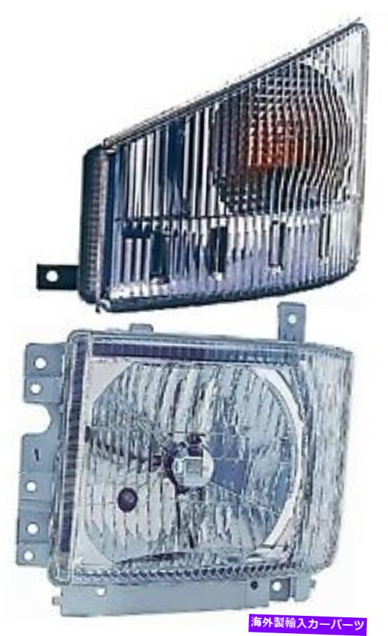 USヘッドライト 2008-2015 Isuzu NPR HD NQRトラックのための新しいドライバ側のヘッドライトと信号ライト New Driver Side Headlight & Signal Light FOR 2008-2015 ISUZU NPR HD NQR Truck【並行輸入品】